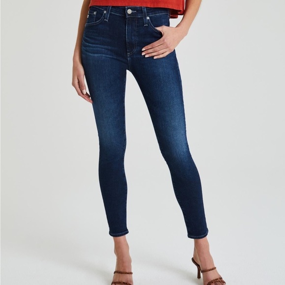 COPY - AG-ED DENIM , ´The Farrah skinny ankle’ high rise dark blue - Picture 1 of 4